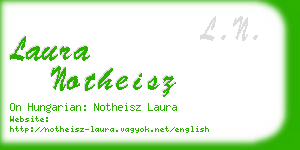 laura notheisz business card